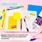 BAZIC Neon Sticky Notes, 3 x 5 in, 70 Sheets, for Office School Reminders